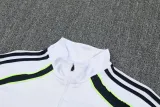 2025-26 RMA White Half Pull Tracksuit (半拉链)