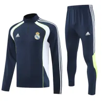 2025-26 RMA Royal blue Half Pull Tracksuit (半拉链)