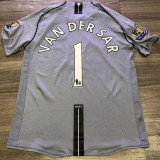 2007-2008 Man Utd Grey Goalkeeper Retro Soccer Jersey