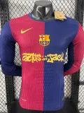 2024-25 BAR Home Long Sleeve Player Version Soccer Jersey (Cactus Jack)(长袖球员)