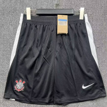 2025-26 Corinthians Black Shorts Pants