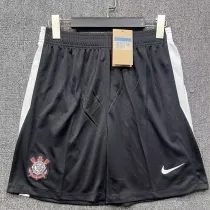 2025-26 Corinthians Black Shorts Pants