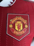 2022-23 Man Utd Home Player Version Soccer Jersey