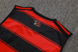 2025-26 Flamengo Red Black Tank top and shorts suit #D2543