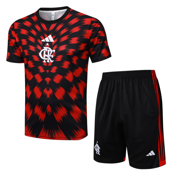 2025-26 Flamengo Red Black Training Short Suit #D2542