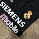 2002-2003 RMA Away Black Retro Soccer Jersey