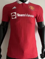 2022-23 Man Utd Home Player Version Soccer Jersey