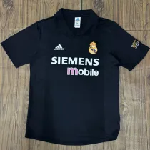 2002-2003 RMA Away Black Retro Soccer Jersey