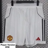 2025-26 Man Utd Home Player Version Shorts Pants (球员短裤)