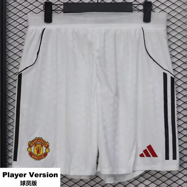 2025-26 Man Utd Home Player Version Shorts Pants (球员短裤)