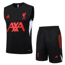 2025-26 LIV Black Tank top and shorts suit #D2544