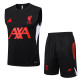 2025-26 LIV Black Tank top and shorts suit #D2544