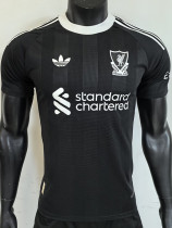 2025-26 LIV Black Goalkeeper Player Version Soccer Jersey