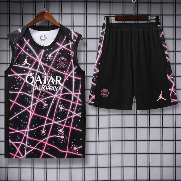 2025-26 PSG Jordan Purple Tank top and shorts suit