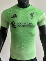 2025-26 LIV Green Goalkeeper Player Version Soccer Jersey