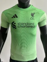 2025-26 LIV Green Goalkeeper Player Version Soccer Jersey
