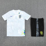 2025-26 Brazil White Training Short Suit