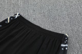 2025-26 CHE Grey Black Tank top and shorts suit