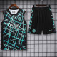 2025-26 INT Black blue Tank top and shorts suit