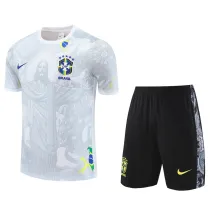 2025-26 Brazil White Training Short Suit