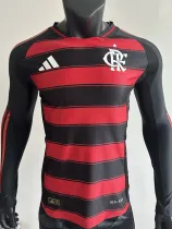 2025-26 Flamengo Home Long Sleeve Player Version Soccer Jersey (长袖球员)