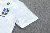 2025-26 Brazil White Training Short Suit