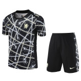 2025-26 CHE Grey Black Training Short Suit