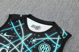 2025-26 INT Black blue Tank top and shorts suit