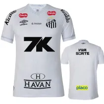 2025-26 Santos FC Home Prints Sponsor Fans Soccer Jersey