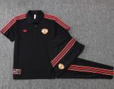 2025-26  Man Utd Black Short shirts and Long trousers Suit #C2518