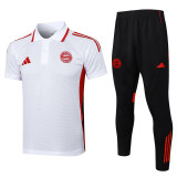 2025-26 Bayern White Short shirts and Long trousers Suit #C2516