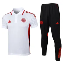 2025-26 Bayern White Polo Tracksuit #C2516