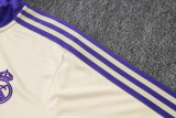 2025-26 RMA Khaki Half Pull Tracksuit #B2536(半拉链)