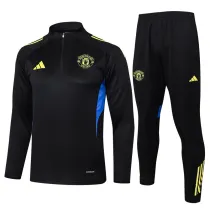 2025-26 Man Utd Black Half Pull Tracksuit #B2538(半拉链)