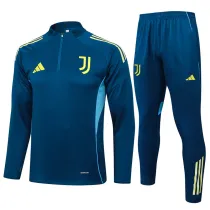 2025-26 JUV Royal blue Half Pull Tracksuit #B2532(半拉链)