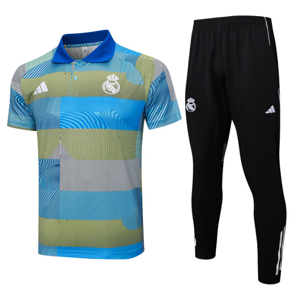 2025-26 RMA Blue Short shirts and Long trousers Suit #C2513
