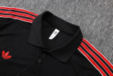 2025-26  Man Utd Black Short shirts and Long trousers Suit #C2518