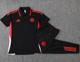 2025-26 Bayern Black Short shirts and Long trousers Suit #C2515