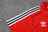 2025-26 Flamengo Red Short shirts and Long trousers Suit #C2517