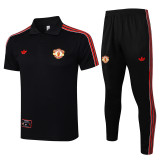 2025-26  Man Utd Black Short shirts and Long trousers Suit #C2518