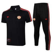 2025-26  Man Utd Black Polo Tracksuit #C2518