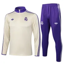 2025-26 RMA Khaki Half Pull Tracksuit #B2536(半拉链)