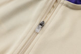 2025-26 RMA Khaki Half Pull Tracksuit #B2536(半拉链)