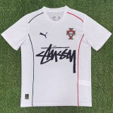 2025-26 Portugal White T-Shirt Print Personalized AD