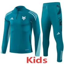 2025-26 Cruzeiro Dark green Kids Half Pull Tracksuit (童装)(半拉链)