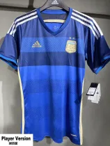 2014 Argentina Away Player Version 球员 Retro Soccer Jersey