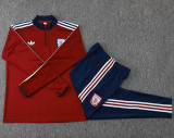 2025-26 ARS Jujube red Half Pull Tracksuit #B2539(半拉链)