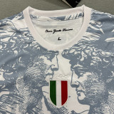 2024-25 Italy Grey White Special Edition Fans Soccer Jersey (Print Personalized AD)