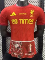 2025-26 LIV Red CHampions 20 times Player Version Training shirts