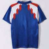 1990-1991 France Home Retro Soccer Jersey